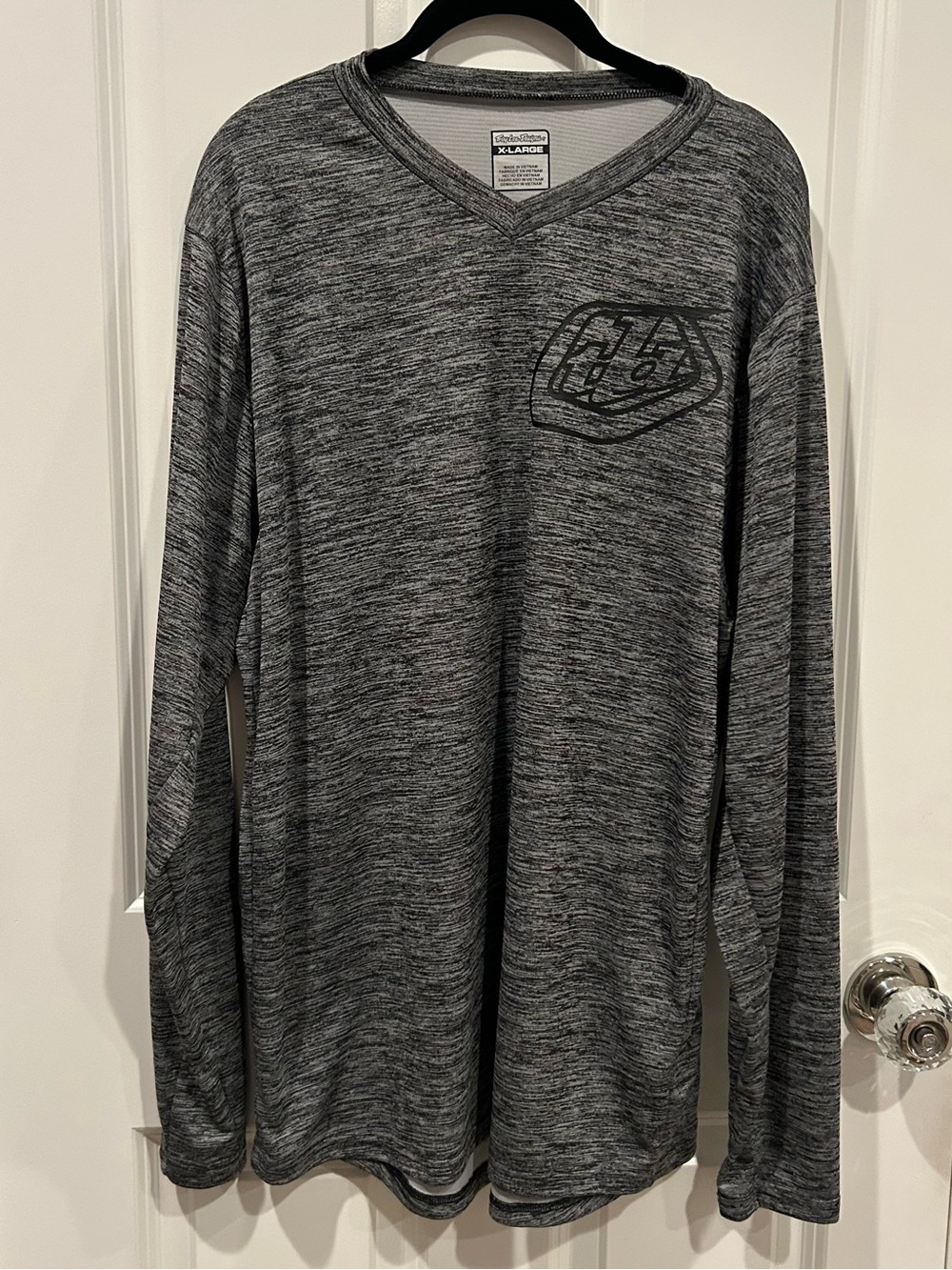 Troy Lee Designs Men’s Riding Jersey Heathered Grey V Neck